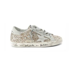Golden Goose Super-Star Gold Glitter