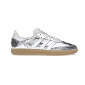 Adidas Samba OG Silver Metallic Cracked Leather