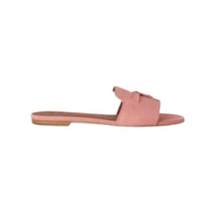 Loro Piana Summer Charms Sandal Suede Goatskin Halite