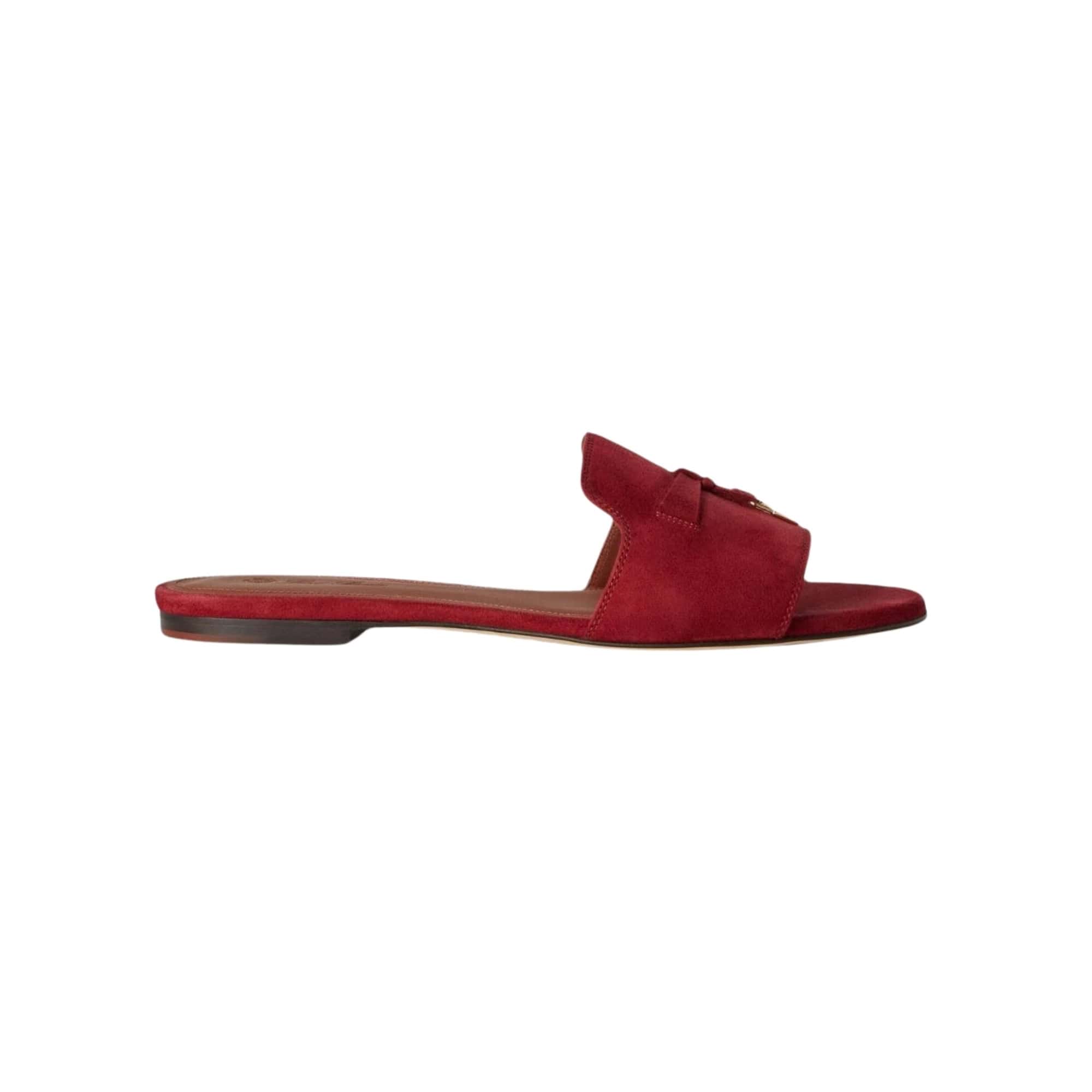 Loro Piana Summer Charms Sandal Suede Goatskin Camu Fruit