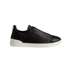 Zegna Black Triple Stitch™ SECONDSKIN Sneakers