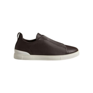 Zegna Dark Brown Triple Stitch™ SECONDSKIN Sneakers