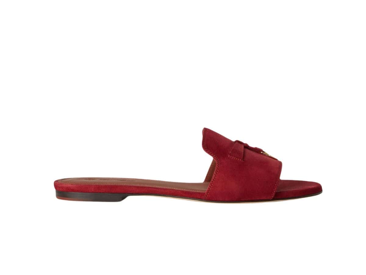 Loro Piana Summer Charms Sandal Suede Goatskin Camu Fruit - Image 2