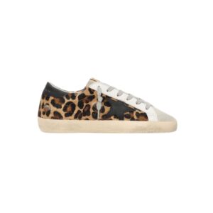 Women's Super-Star in leopard print leather