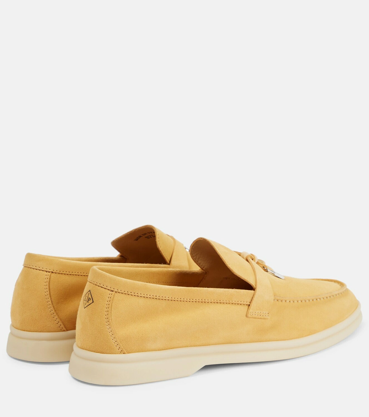 Loro Piana Summer Charms Walk Moccasins Suede Camel - Image 5