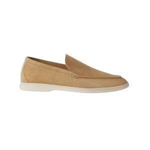 Loro Piana Summer Walk Loafer Suede Light Wood Smoke