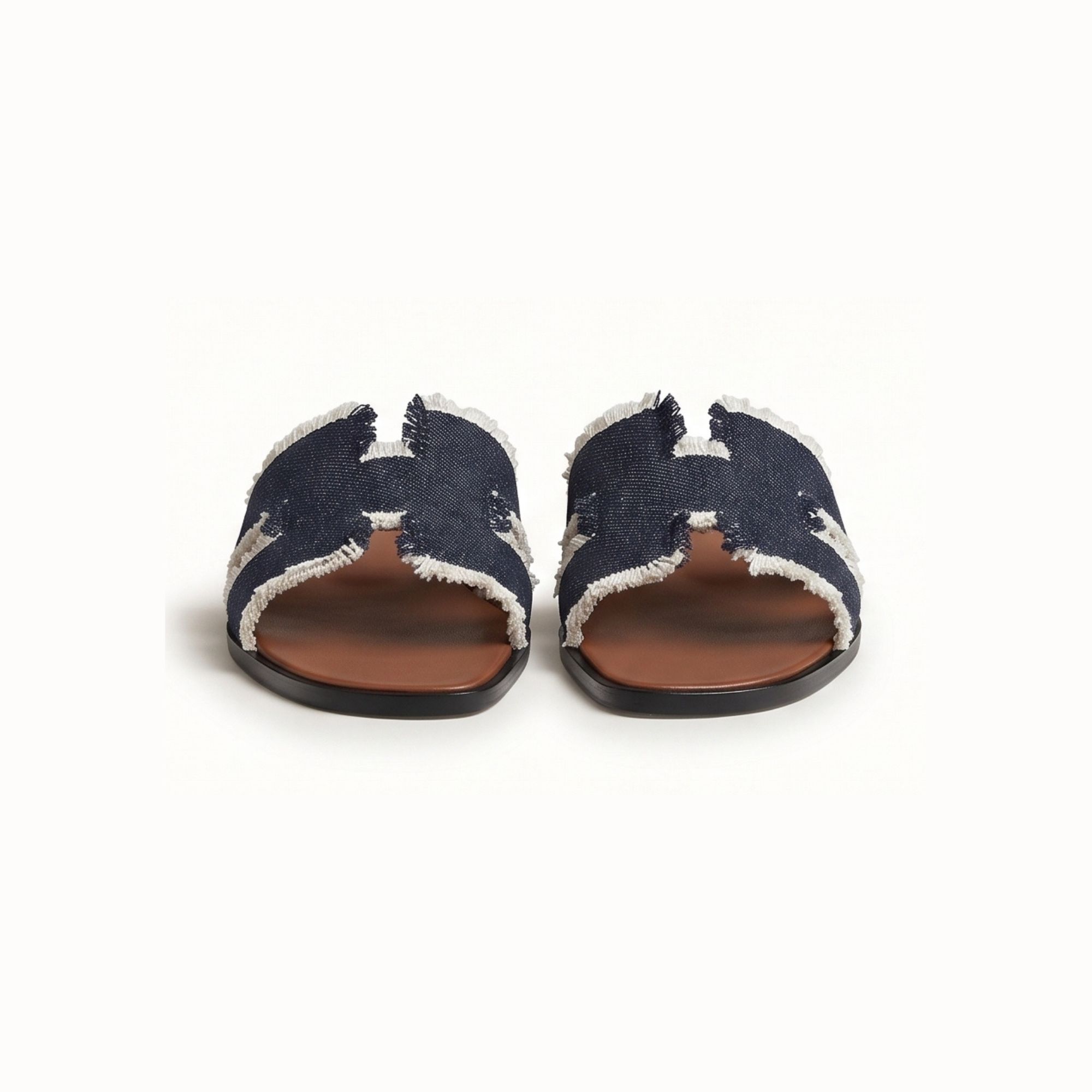 Hermes Oran Sandal Dark Bleu Clair Fanky - Image 5