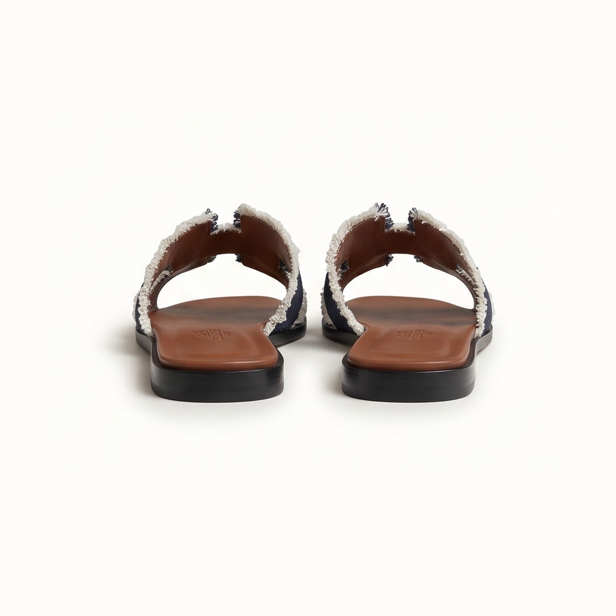 Hermes Oran Sandal Dark Bleu Clair Fanky - Image 6