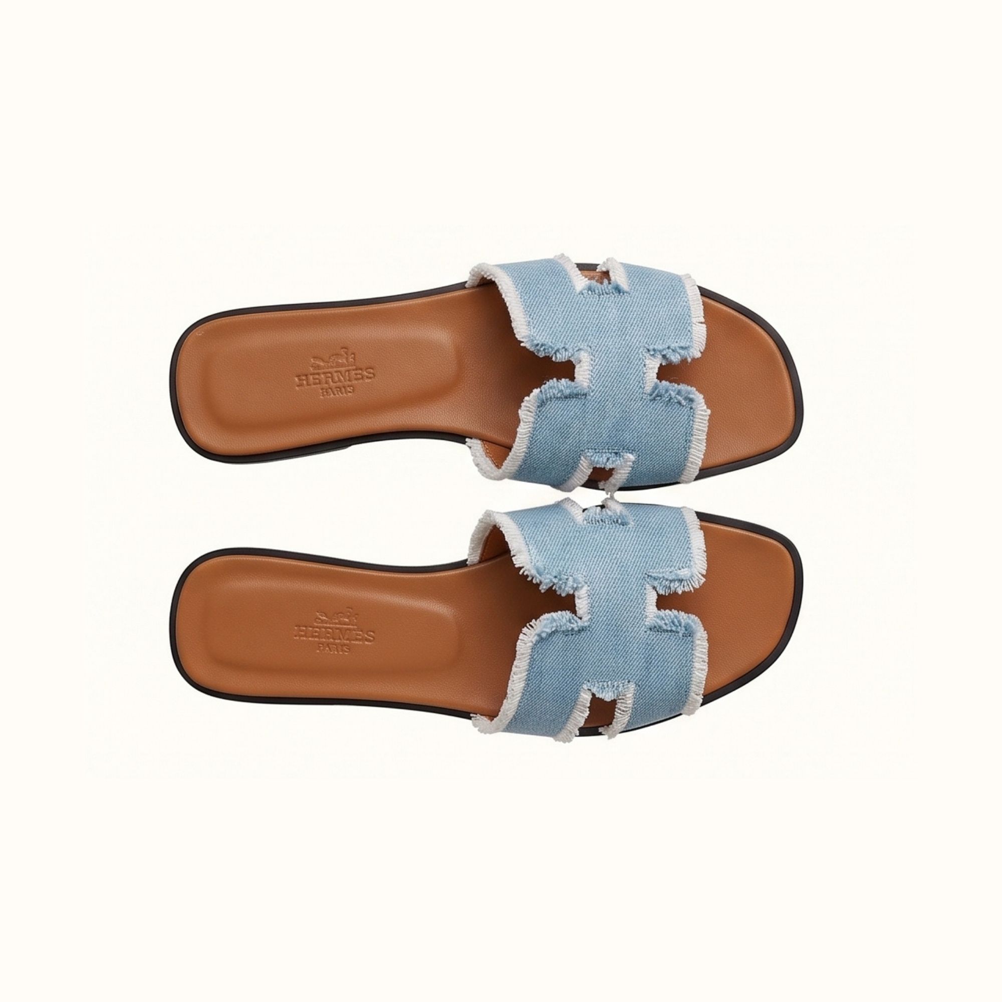 Hermes Oran Sandal Bleu Clair Fanky - Image 5
