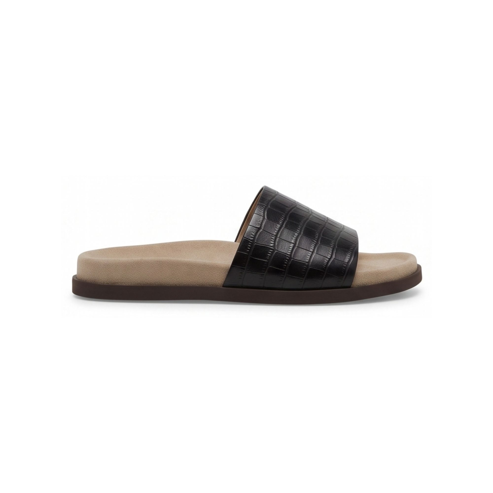 Brunello Cucinelli Crocodile-Embossed Leather Sandals