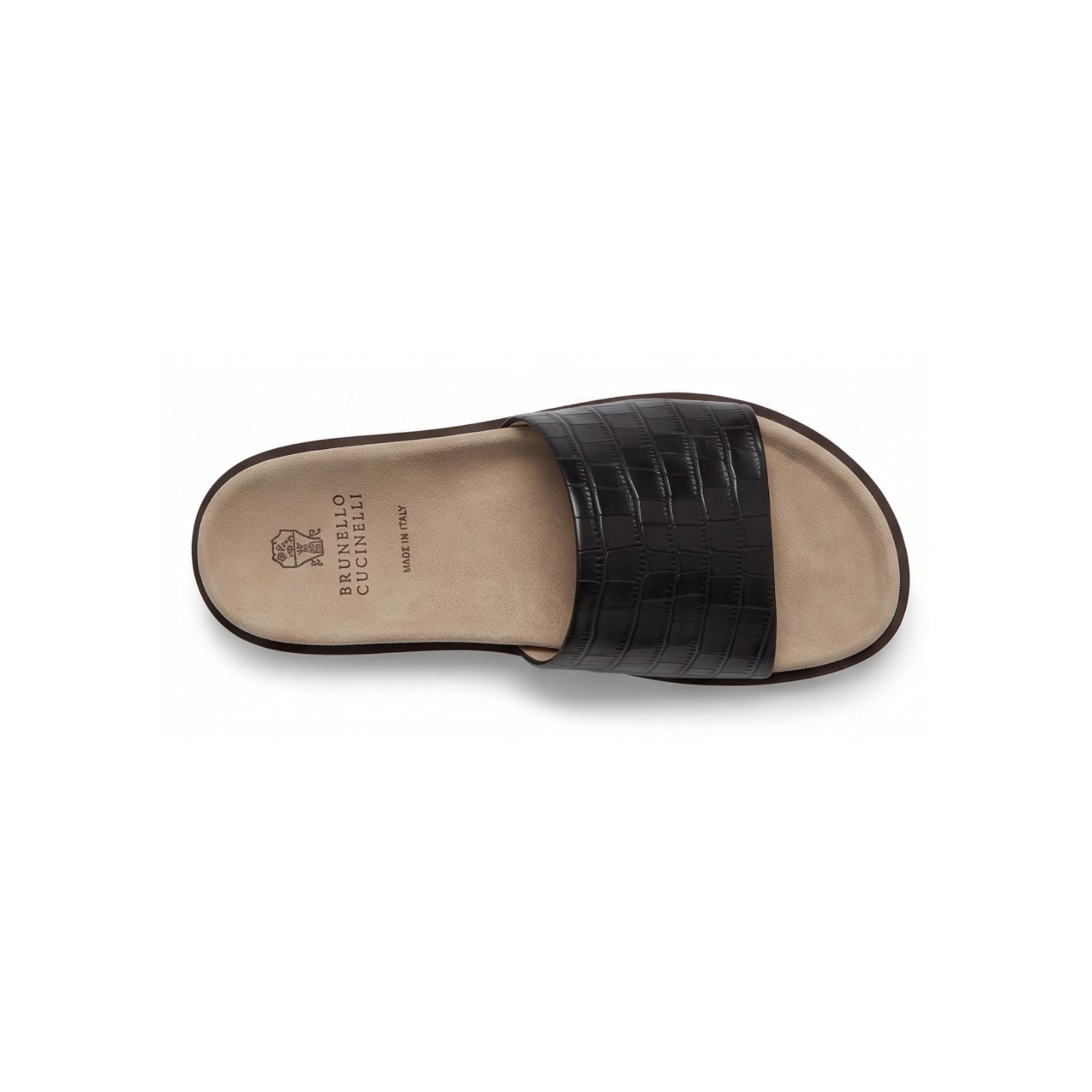 Brunello Cucinelli Crocodile-Embossed Leather Sandals - Image 4