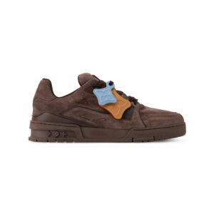 LV Trainer Distressed Sneaker Marron