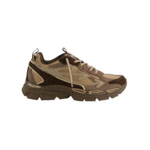 Off-White Be Right Back Suede Sneakers Brown