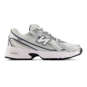 New Balance 740 White Silver Navy